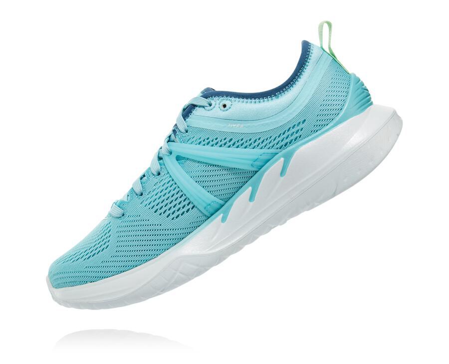 Hoka One One Hardloopschoenen Dames - Tivra - Blauw/Wit - PZ9853647